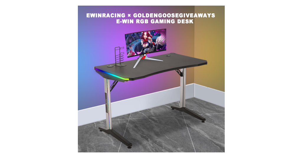 E-WIN 2.0 RGB gaming desk